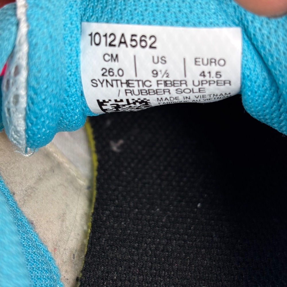 ASICS Gel-Excite 7 Womens Running Shoes White Pink Blue 1012A562 Size 9.5 - Picture 6 of 7